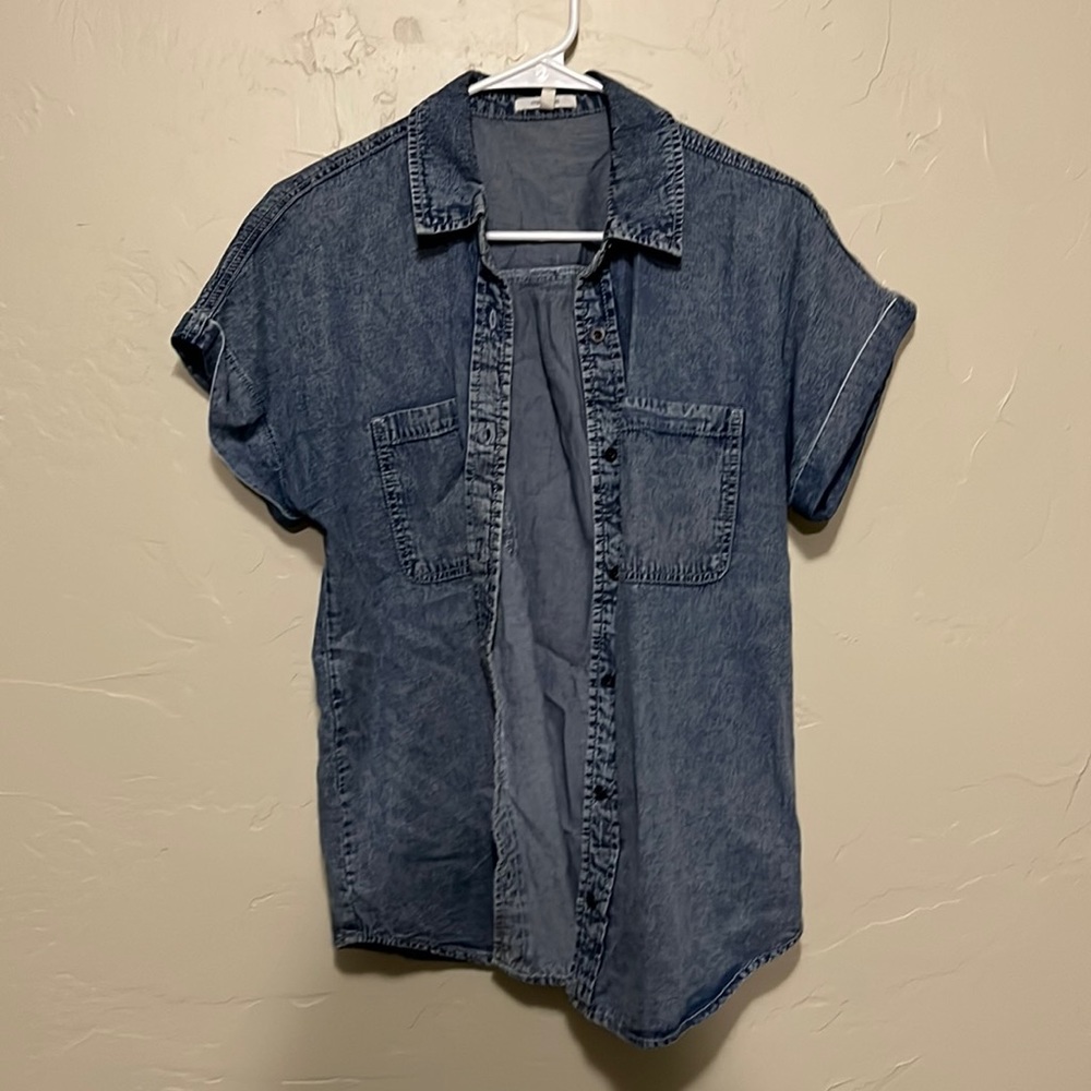 Denim Short-Sleeved Shirt - Maurice’s